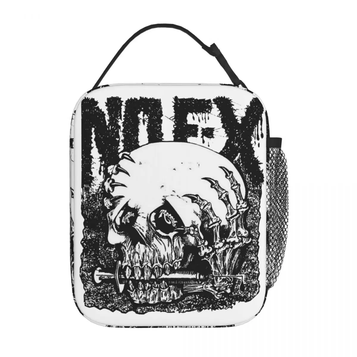 Insulated Lunch Tote Bag Skull Nofx Punk Band Accessories Food Box Unique Design Thermal Cooler Bento Box For School