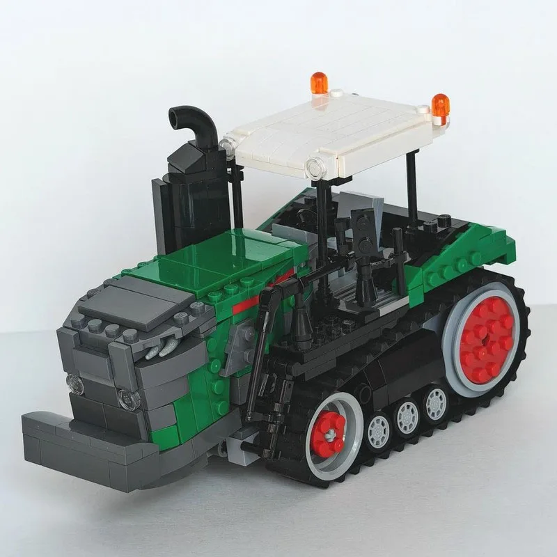 MOC-223010 البضائع الصغيرة جرار زراعي اللبنات نموذج 513 PartsMOC الإبداعية بنين أطفال عيد ميلاد اللبنات لعبة الهدايا