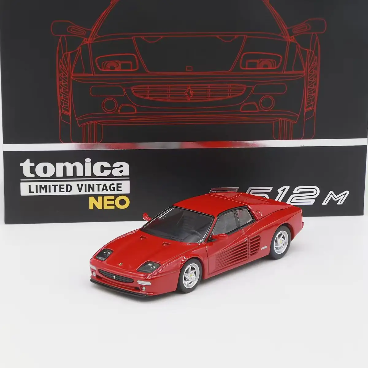 In stock:1:64 F512M red alloy die-cast miniature simulation car model creative decorative item, festival gift