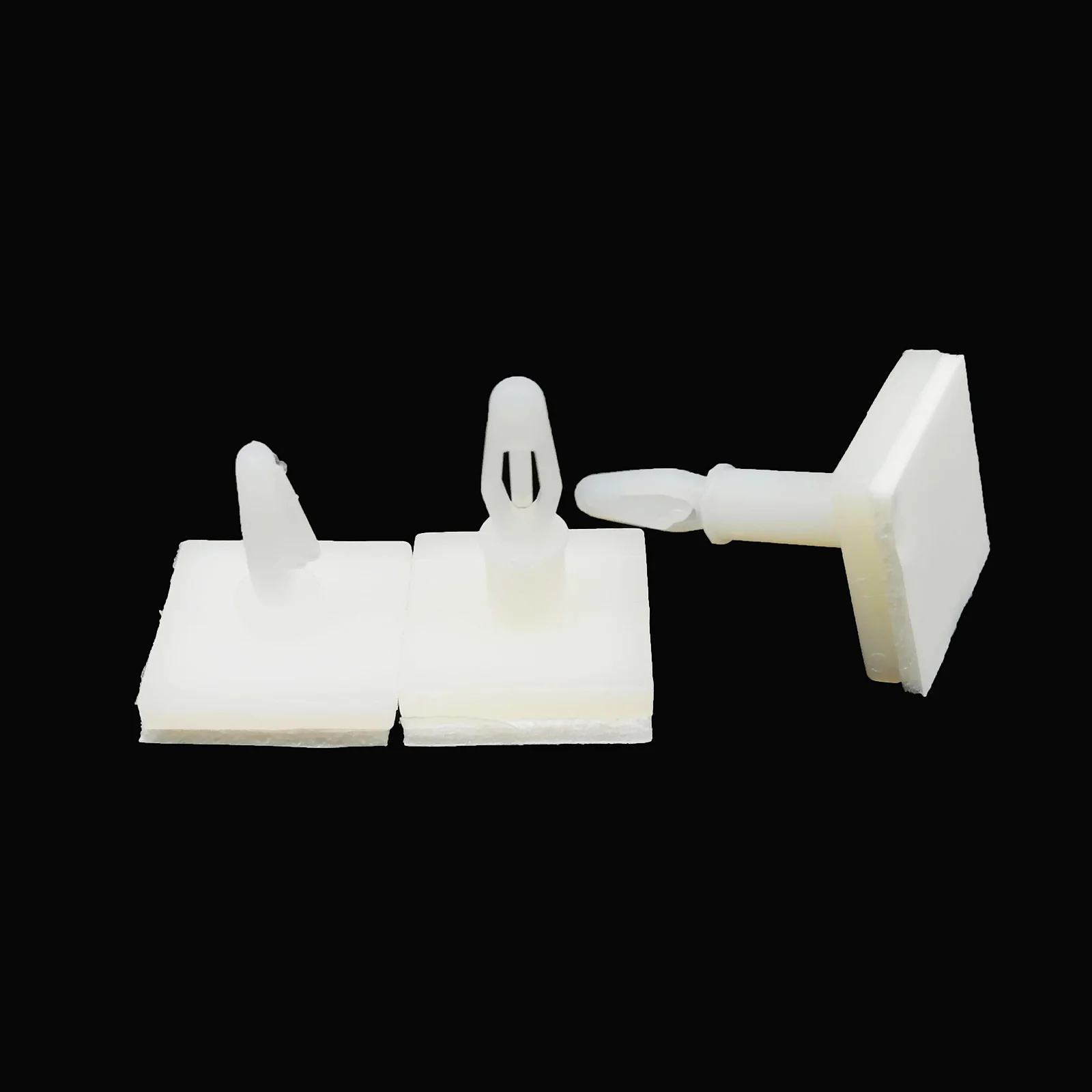 25pcs Adhesive Glue Nylon Plastic Stick Insert Lock Clip on Snap in Fixed Standoff Spacer Bolt for 3mm Hole 1.6mm Chassis PCB