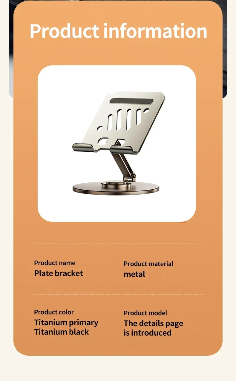 Soporte plegable para teléfono móvil y tableta 360, soporte ajustable de aleación de aluminio para escritorio, para iPho
