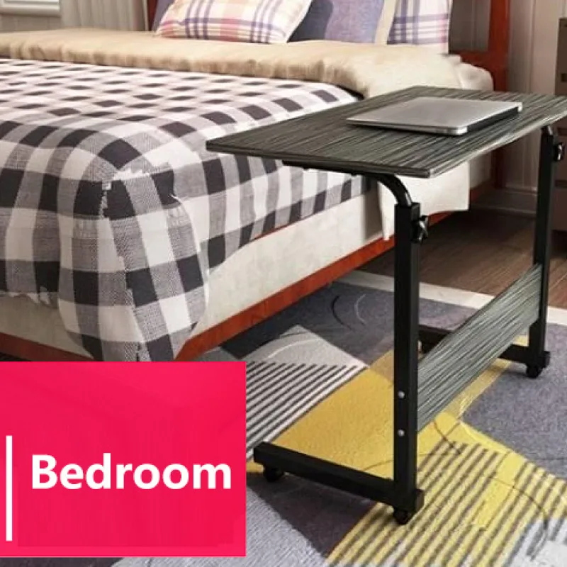 Portable Movable Bedside Table Adjustable Lift Nightstand Lazy Desk for Bedroom Home Bedside Storage Organizer Convenient Use