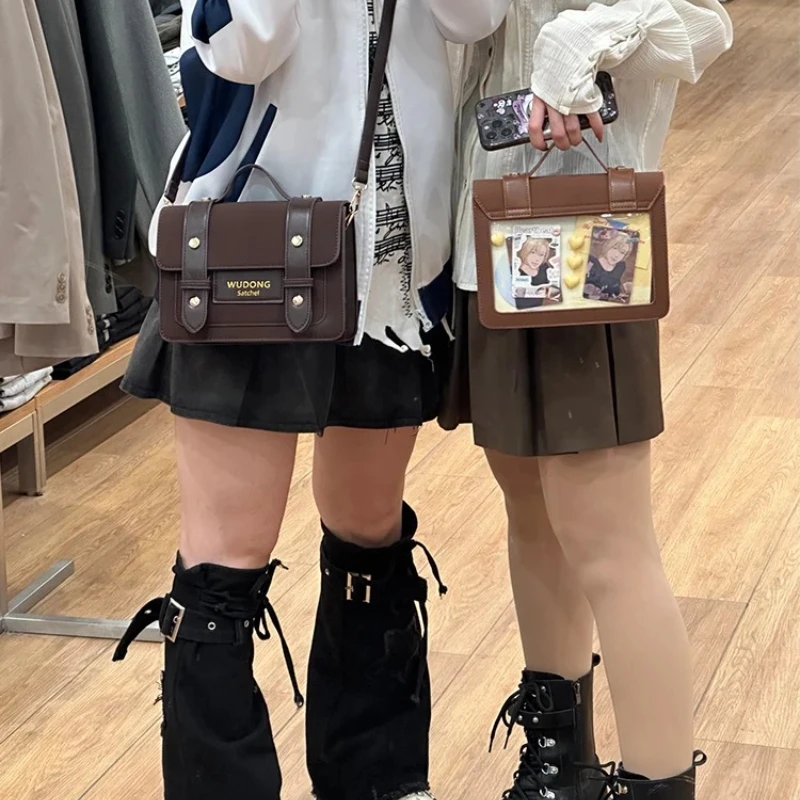 

Japanese Versatile Daily Women's Messenger Bag Transparent Bar Two-dimensional Small Food Lta Bag Jk Uniform Shoulder Handbag