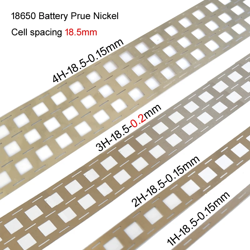 1M/1KG 18650 Battery Pure Nickel Strip Cell Spacing 18.5mm Without Holder For Spot Welder Welding Nickel Tape