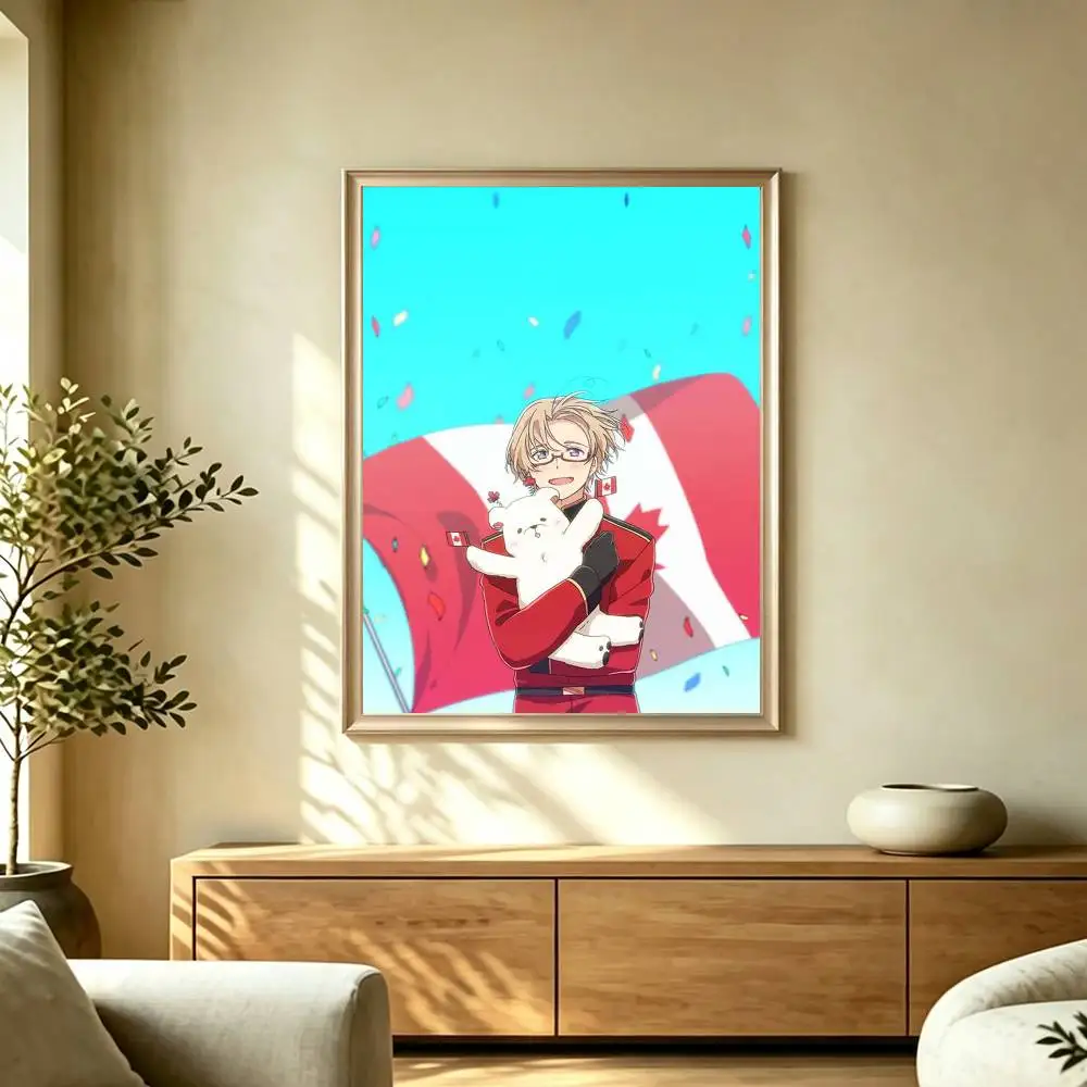 Axis Powers H-Hetalia Poster High Quality Dorm Living Room Aesthetic Wall Decoration Painting Stickers Gift