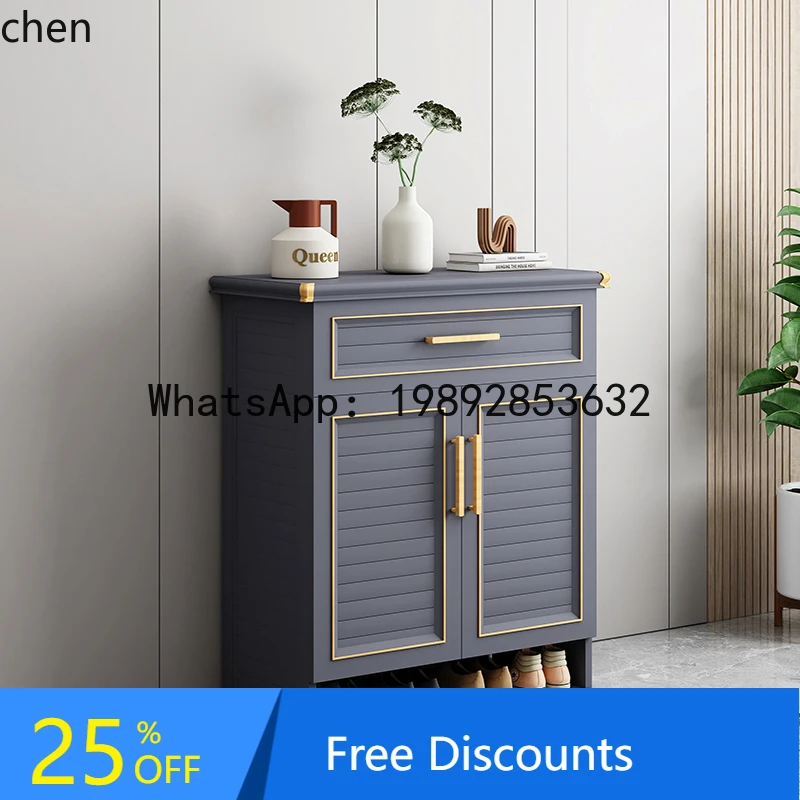 

all-aluminum alloy shoe cabinet outdoor balcony waterproof and sunscreen locker