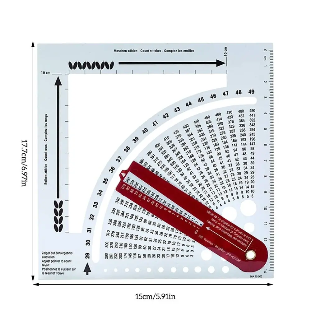 DIY بها بنفسك الحرفية نسج الحرفية الحياكة آلة حاسبة غرزة آلة حاسبة الملابس لوازم الخياطة الحياكة آلة حاسبة مكافحة حاكم