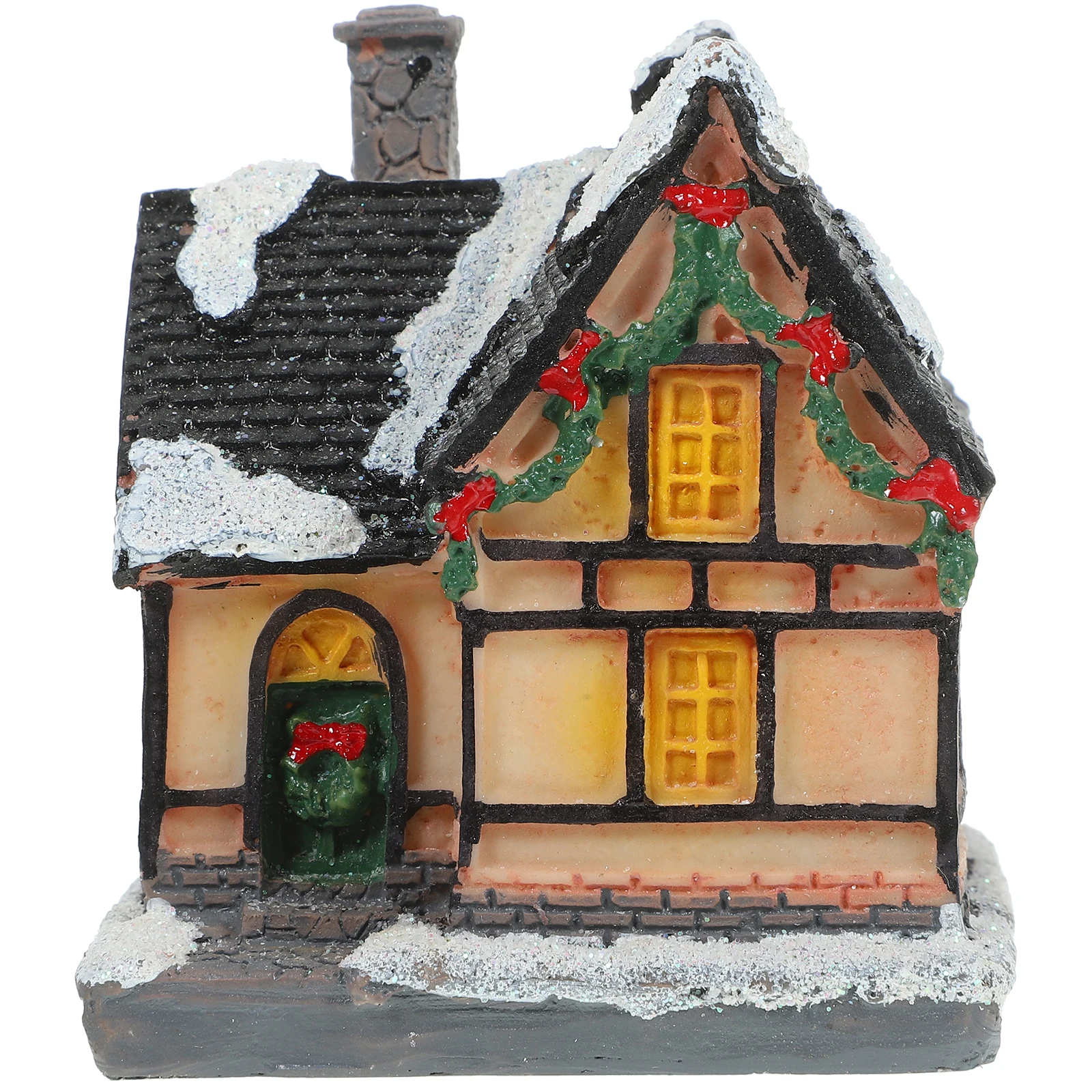 

Light House Desktop Cabin Lighted Houses Decorations Office Snow Village Ornaments Gift for