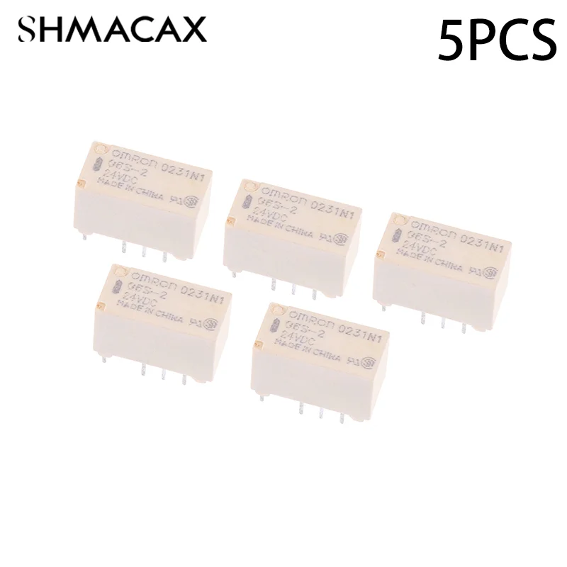 1 PCS New G6S-2 5VDC 12VDC 24VDC Signal Relay 8Pin DC 5V 12V 24V 2A Mini Signal Switch Relays