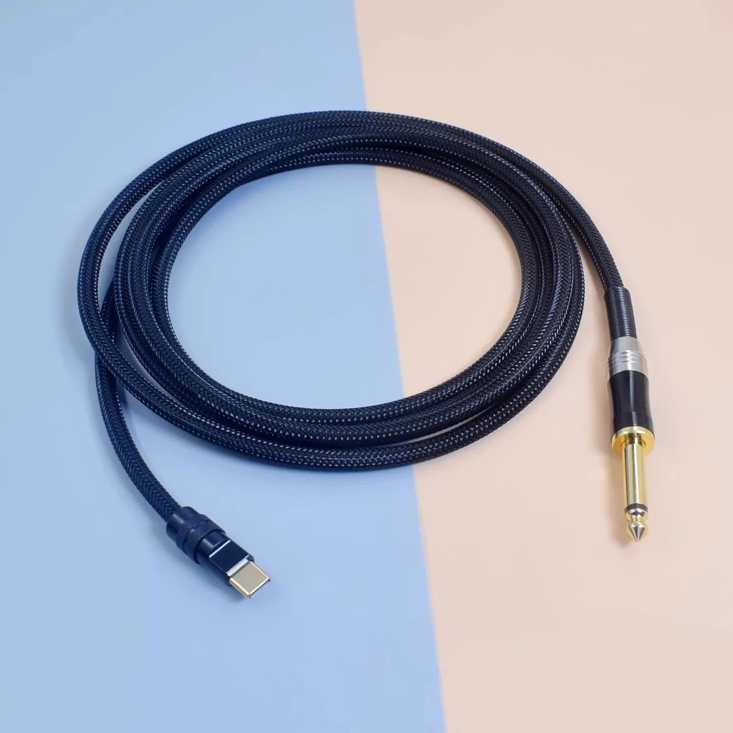 

Кабель аудио HIFI OCC USB A/Type C - 6.35 мм (1/4 TS) стерео, для записи на гитару, 6.5 мм моно - USB Type-C, адаптер для записи