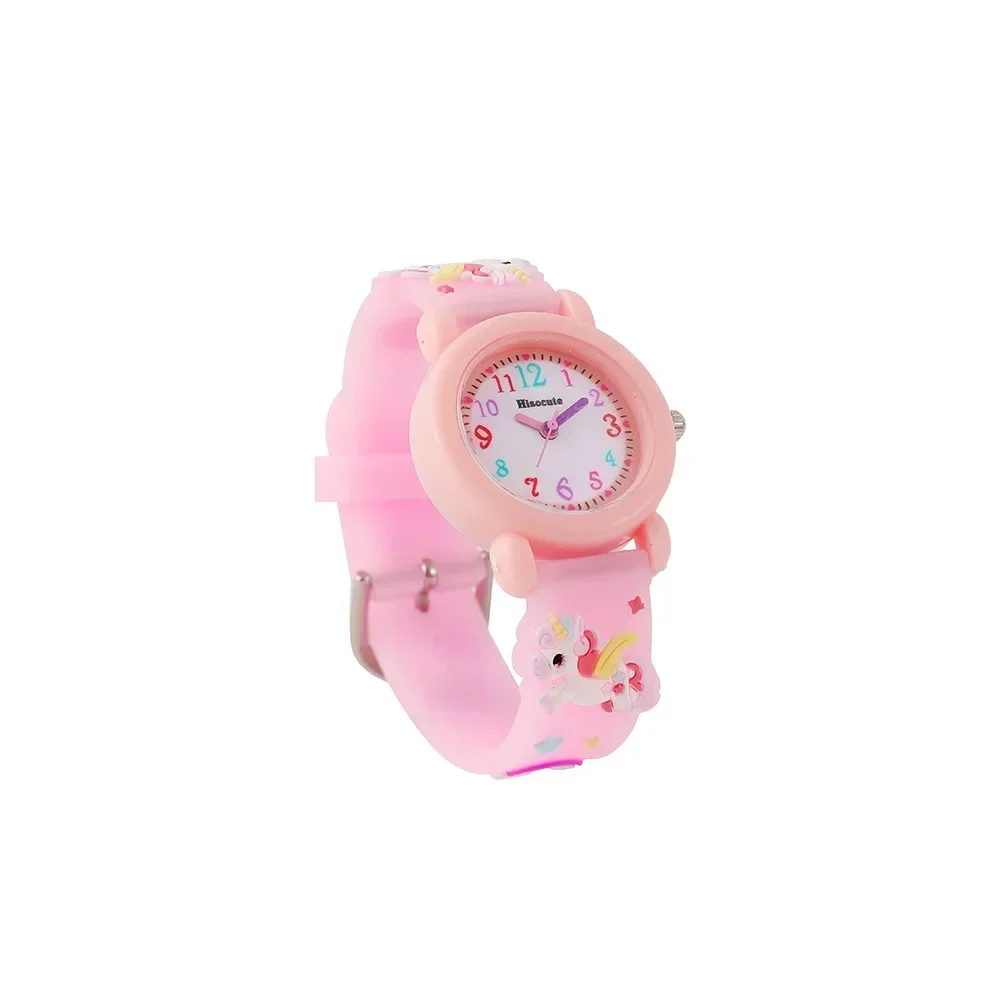 2024 Nuevo reloj de unicornio de dibujos animados para niños Relojes electrónicos para niñas lindas Reloj de cuarzo para estudiantes Regalo de premio Relojes para niños 