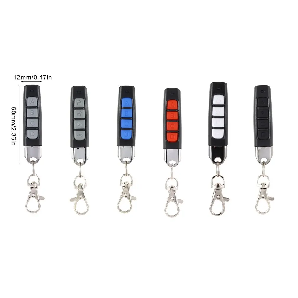 4 Key Buttons Garage Gate Door Opener Remote Control 433MHZ Auto Pair Copy Remote Garage Door Opener Remote Control Duplicator
