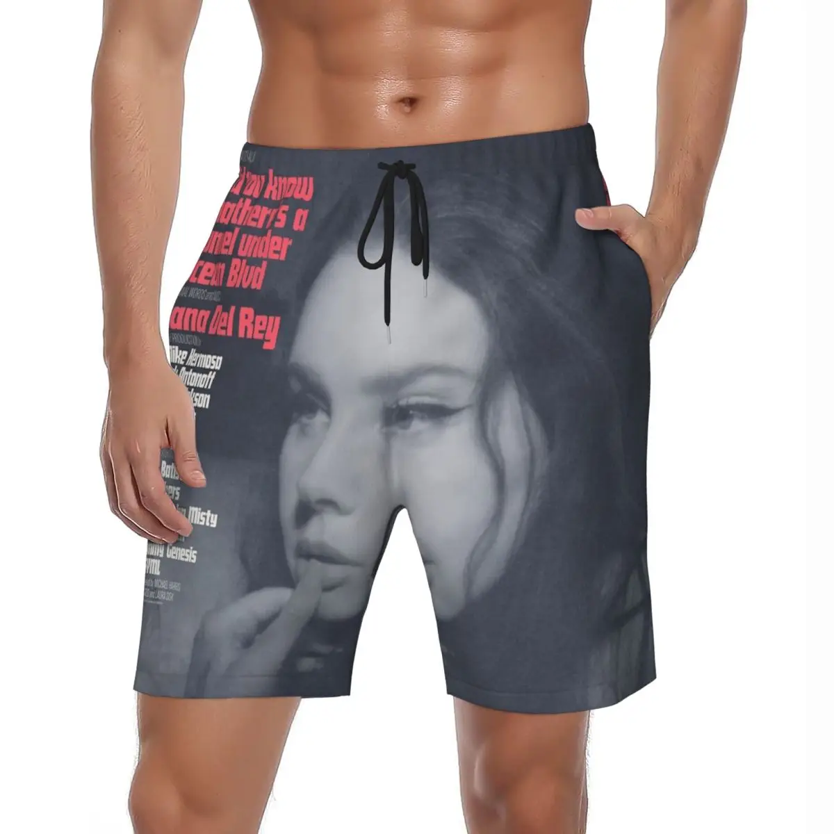 

Мужские шорты для доски Lana Del Rey Ldr, парусные пляжные плавки, удобная спортивная одежда для американской певицы, пляжные шорты большого размера