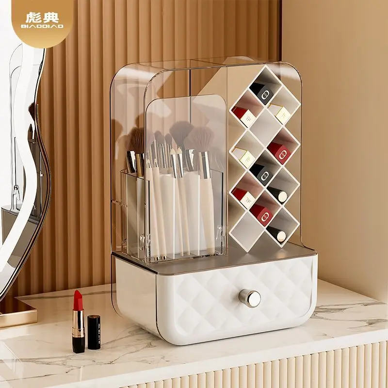 Cosmetics Storage Box Desktop, Large-capacity Countertop Storage Cabinet, Dressing Table, Skin Care Product Rack
