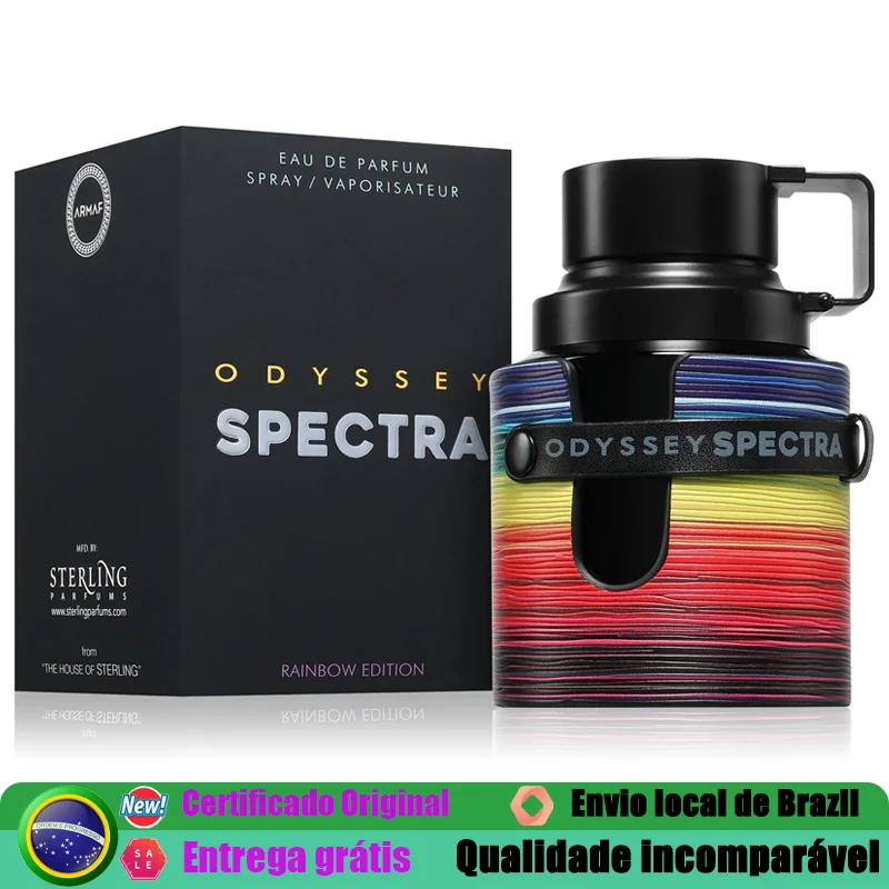 Armaf Odyssey Spectra Unissex Eau de Parfum Spray 3.4 Oz Perfumes Árabes Premium 100ml Perfume Oriental Picante Colônia Presentes Diários