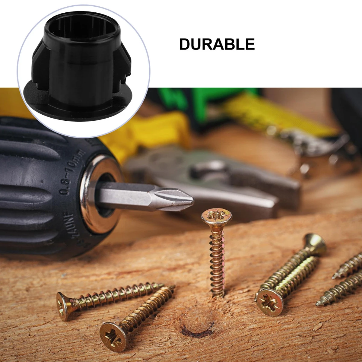 

100pcs Hole Cover Dome Plug Round Nylon Keyhole Chassis Finishing Locking Plastic Waterproof Dustproof Sealing Cap for Unused