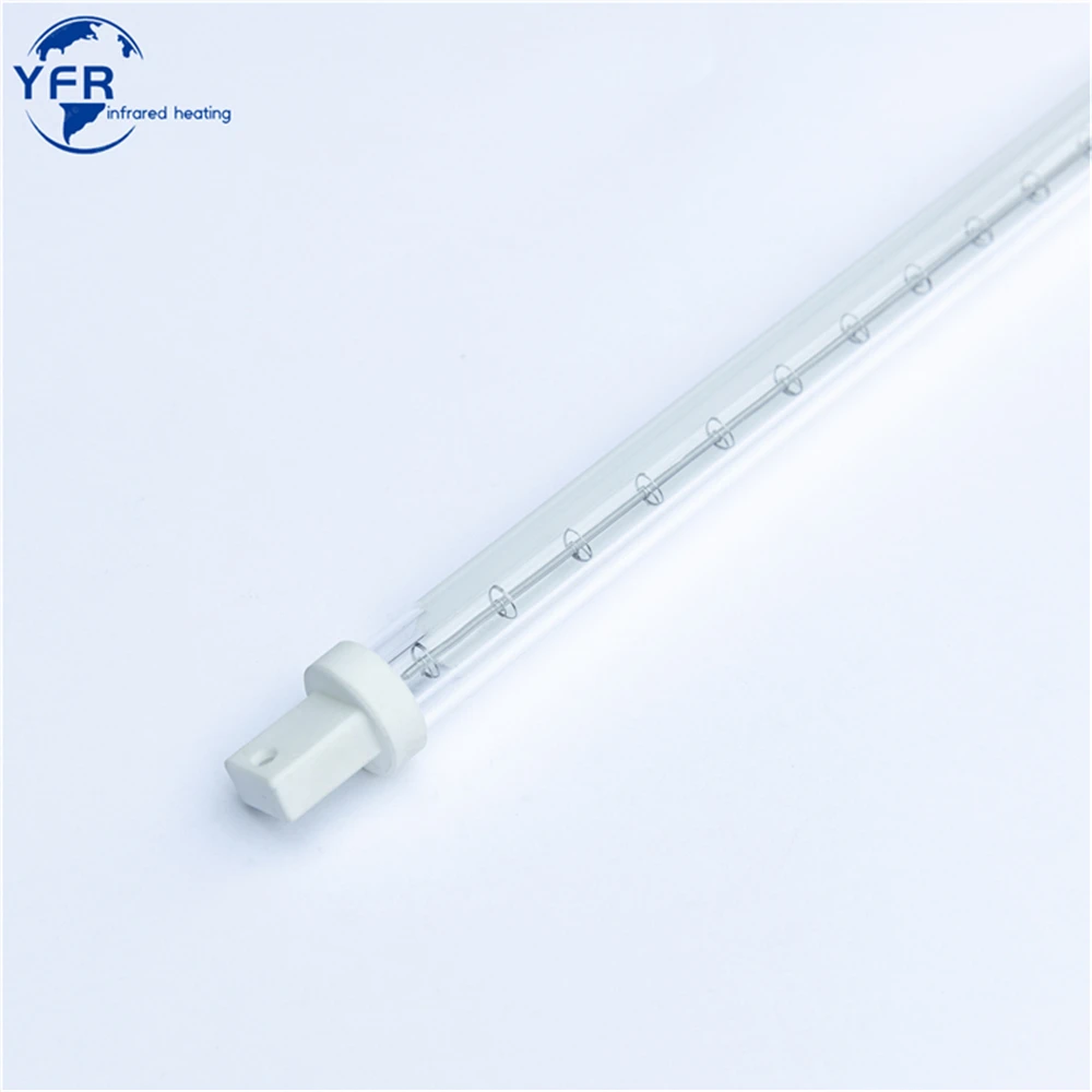 

500W Halogen Heating IR Clear White Quartz Glass Tube Infrared Halogen Heat Lamp，LIH 3000W, 400V, 355MM