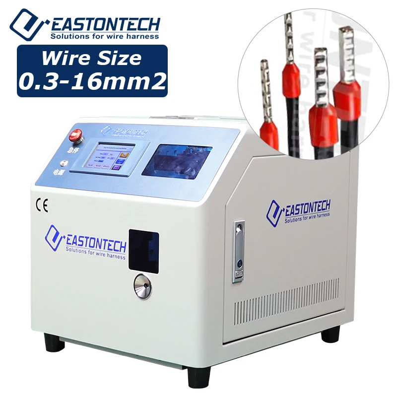 Semi-automatic Pre Insulated Servo Terminal Machine With Wire Stripping And Twisting Functions For Crimping 0.3-6mm ²