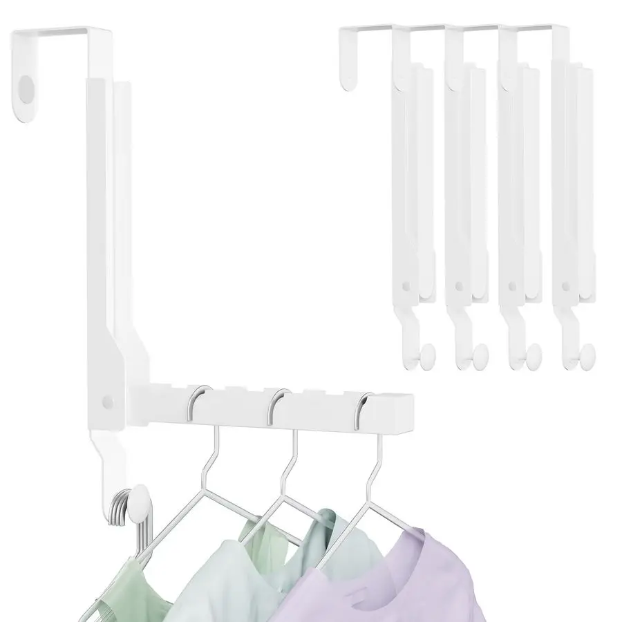 

Складная вешалка-сушилка для одежды на дверь, компактная подвесная вешалка для пальто для использования в помещении, для прачечной, для небольших помещений