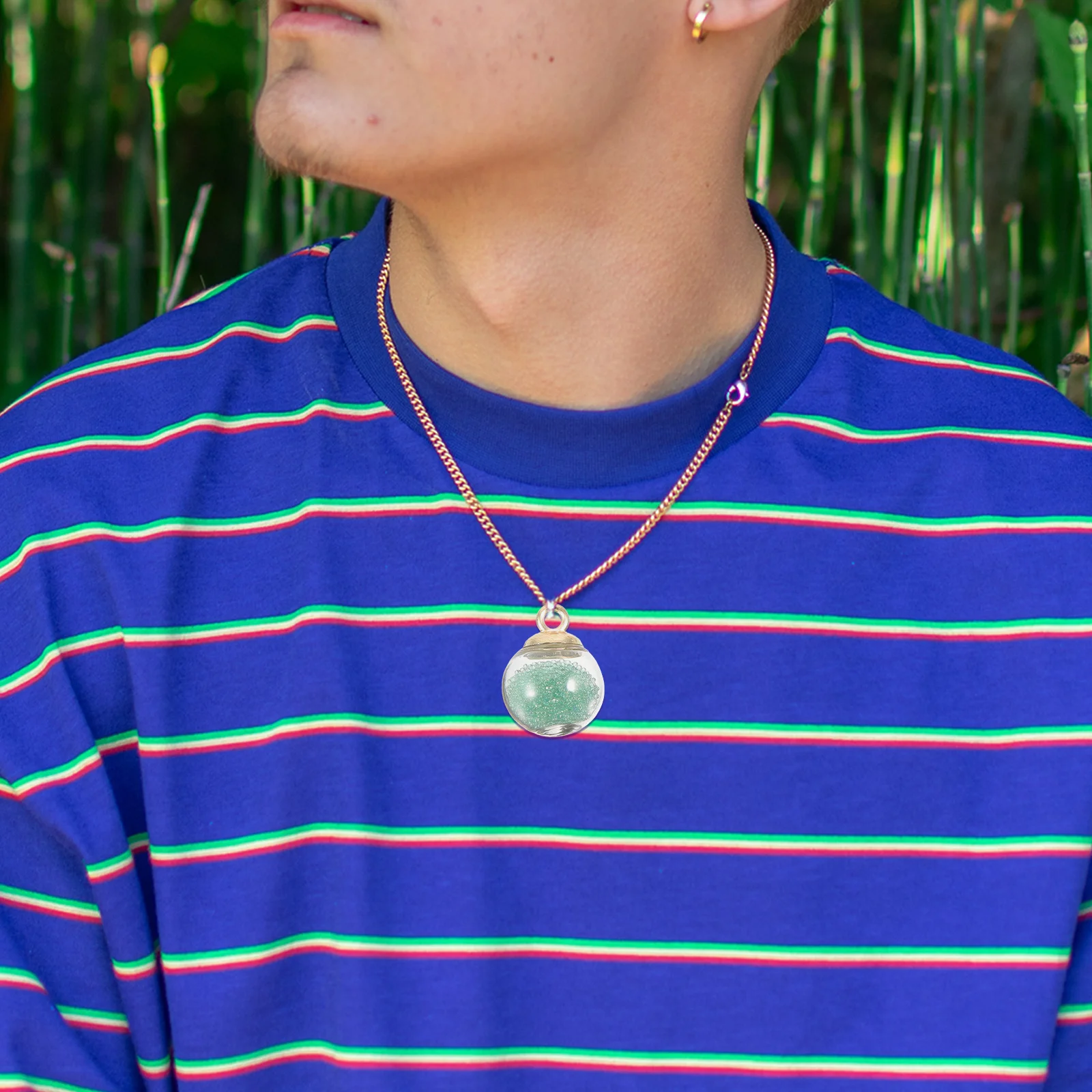 

60Pcs Glass Ball Charms Pendant Mini Glass Balls DIY Craft Making Necklace Bracelet Keychain Decorations Ball Charm