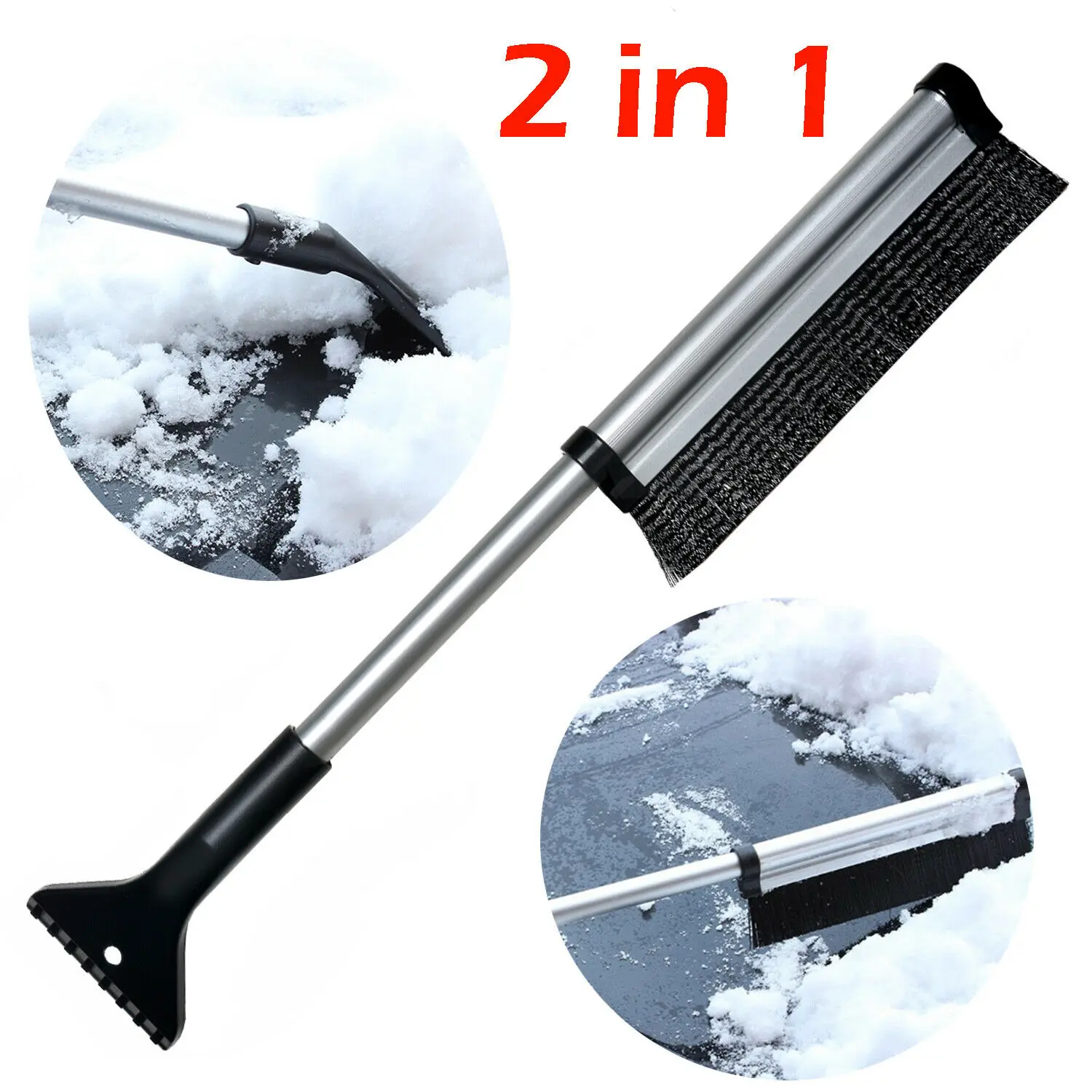 Car Ice Scraper Windshield Ice Breaker Quick Clean Glass Brush Snow Remover Auto Window Winter Snow Brush Shovel Cleaner Tool