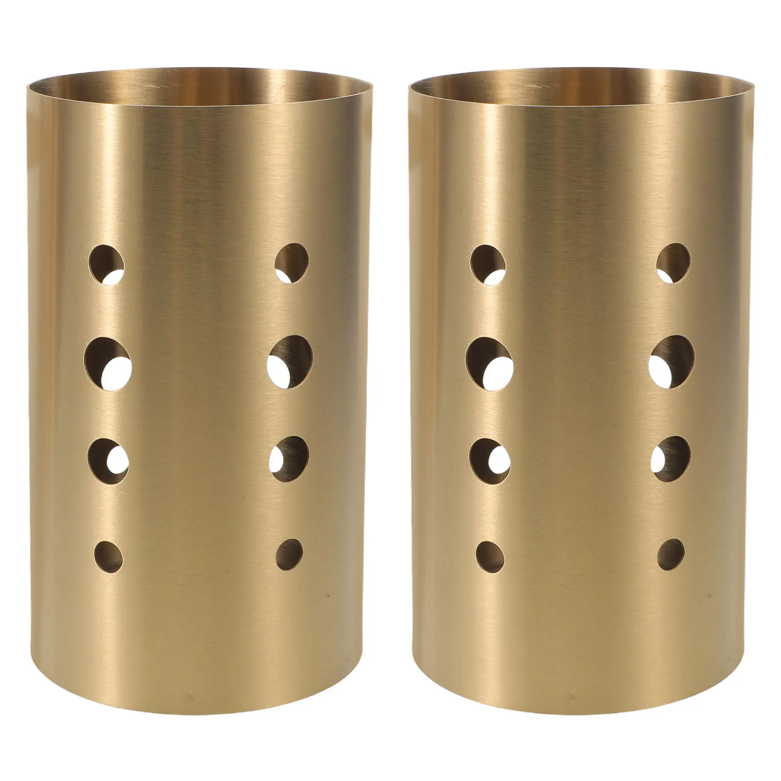 

Набор из 2-х утолщенных подставок для палочек и ложек из нержавеющей стали, органайзер для кухонных приборов, настольный держатель для столовых приборов