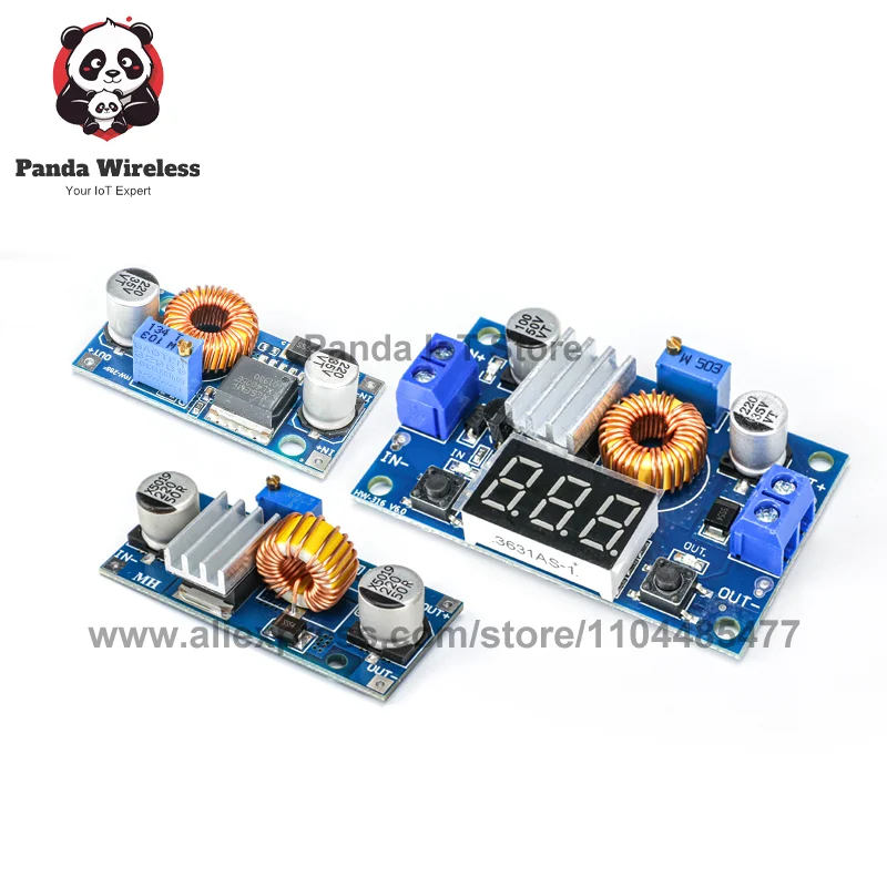 2 قطعة 3A/5A قابل للتعديل DC-DC محول فرق الجهد وحدة تنحى الجهد المنظم مجلس 5 فولت-24 فولت الناتج LM2596HV/LM2596/XL4005