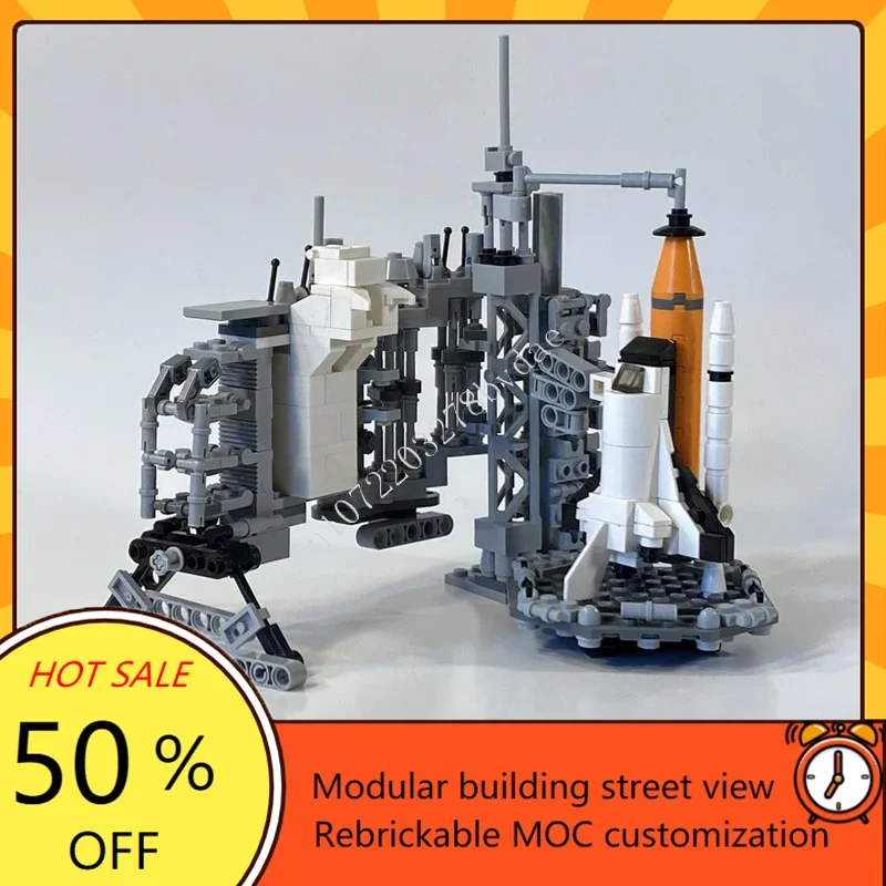 

375PCS Launch Complex 39b desk display Modular MOC Creative street view Model Building Blocks Architecture DIY Model Toys Gift