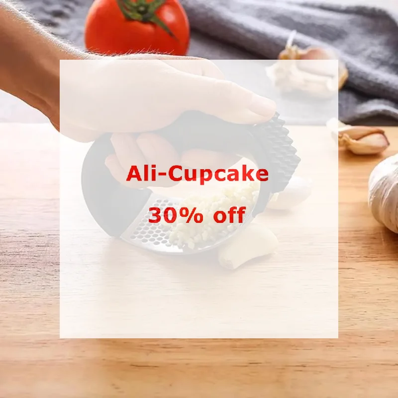 Simple And Convenient Garlic Press Rocker Stainless Steel Garlic Mincer Garlic Crusher Easy-Squeeze Tool
