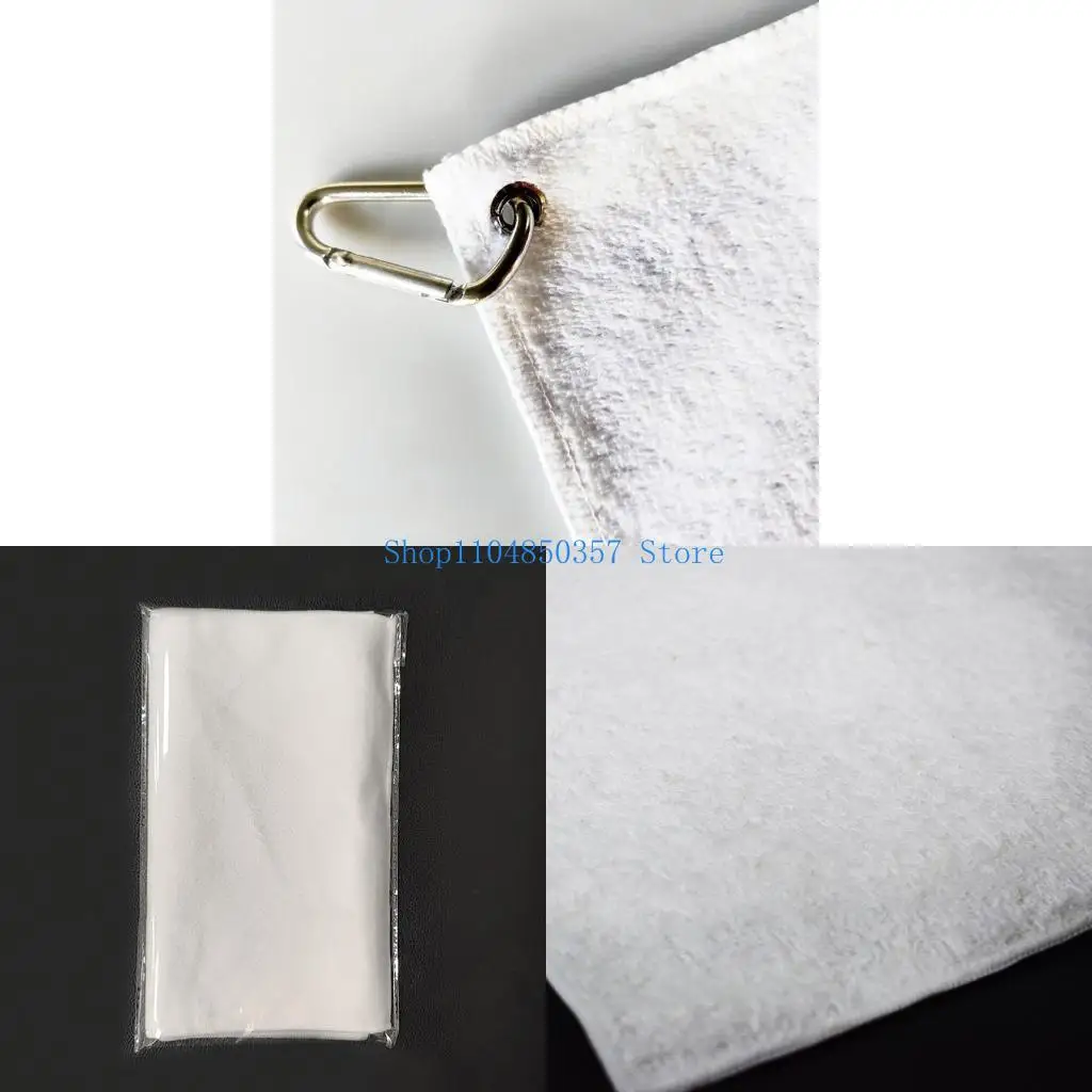 

5asd Golf Towel with Clip Sublimation Blank Golf Towel Water Absorption Towel