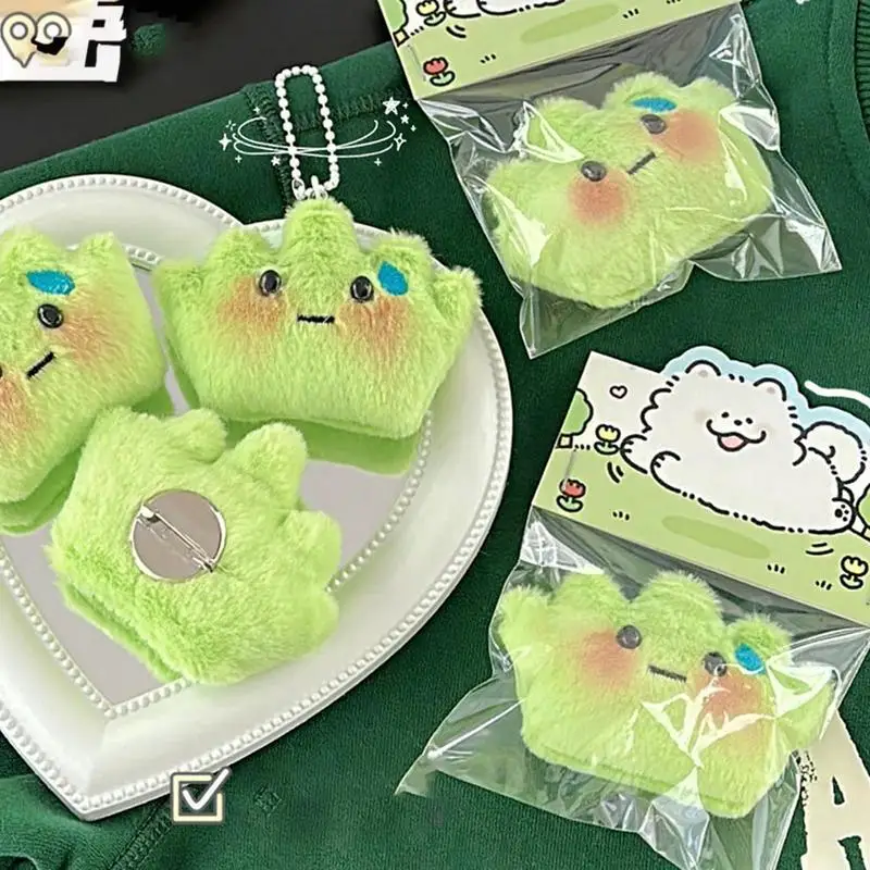 Plush Keychains for Backpacks Grass Plush Cute Bag Pendant Multifunctional Keyring Backpacks Poop Shape Plush Stuffed Animals