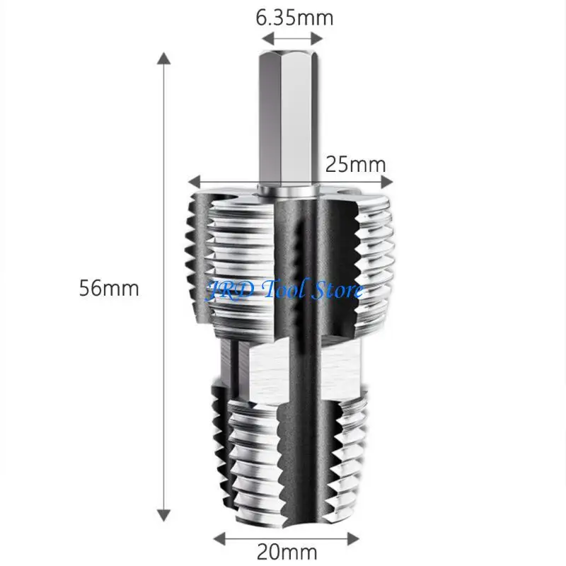 A2UD 7PCS الأنابيب Threader يموت أنبوب الأنابيب الأنابيب جولة يموت يدوي السباكة