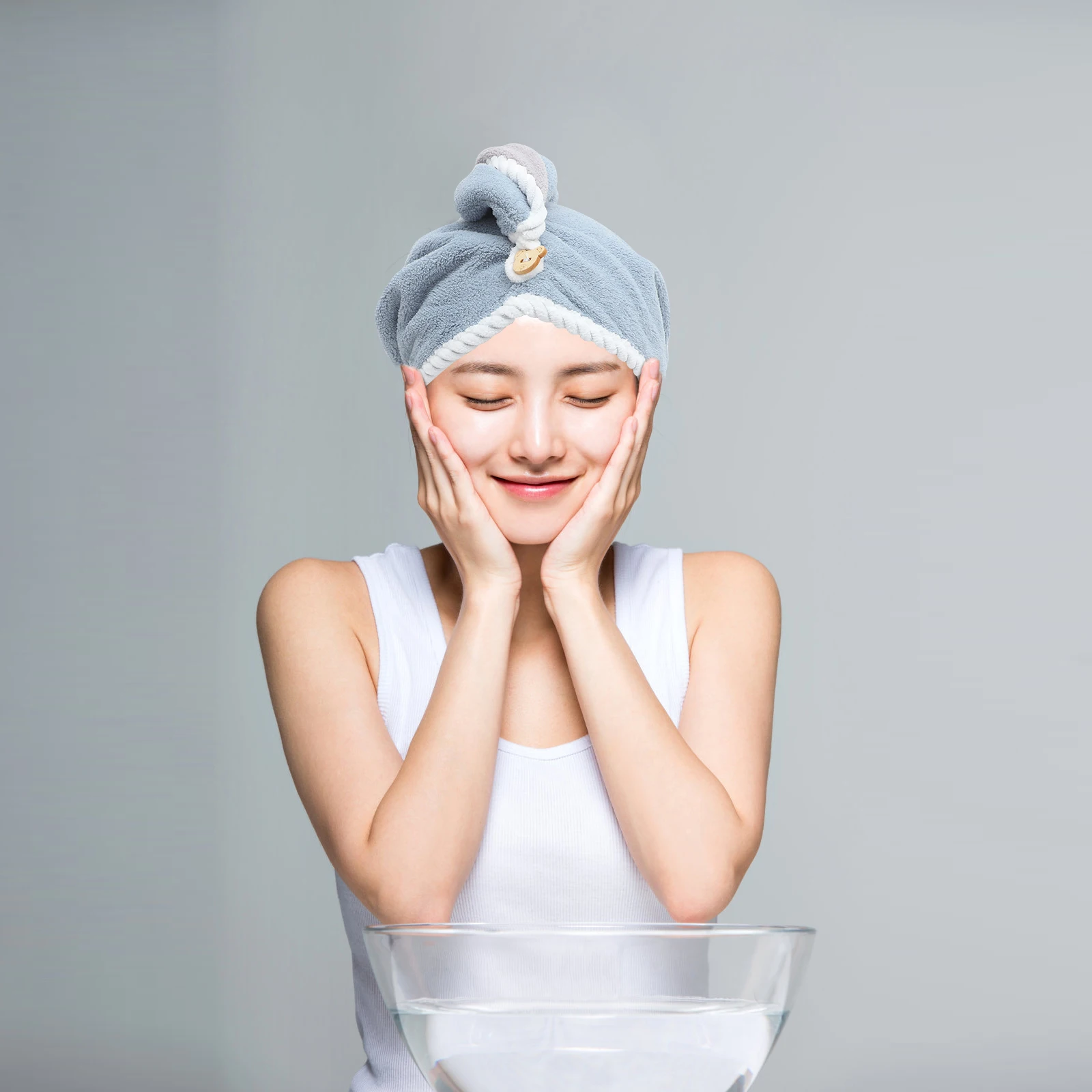 

Coral Fleece Shower Caps Super Absorbent Dry Hair Hat Towel Turban Reusable Large Size Travel Friendly Hair Care