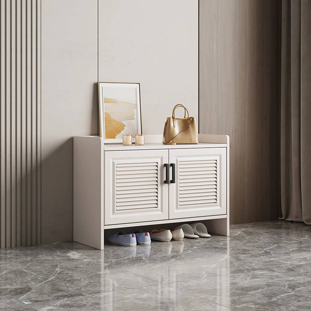 

Household Metal Shoe Rack Space Saving Vent Bedroom Bench Shoe Cabinet Entrance Vertical Meubles A Chaussures Home Decoration