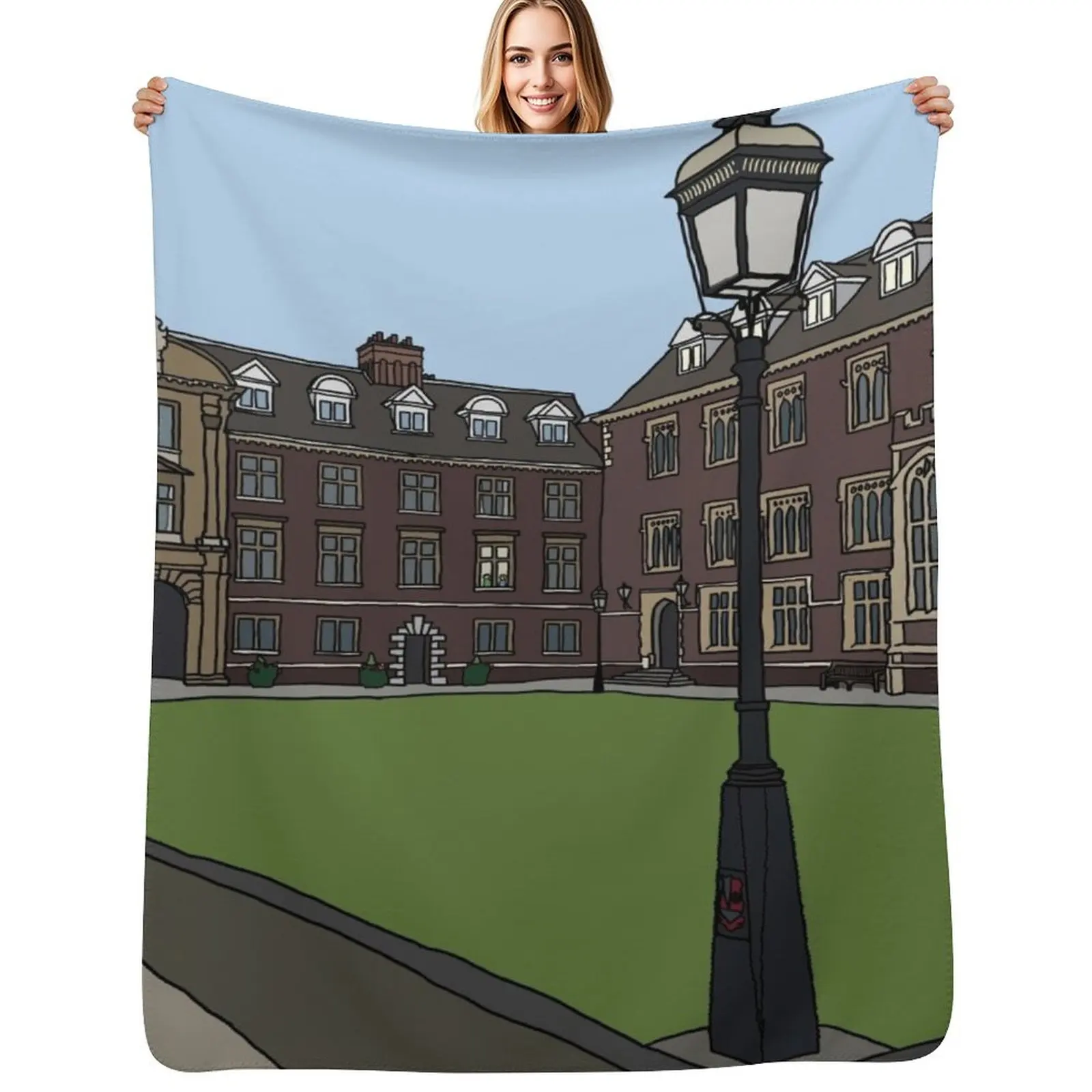 St Catharine's College - Strugletown || Cambridge struggles Throw Blanket Luxury Thicken Quilt Warm Bed Fashionable Blankets