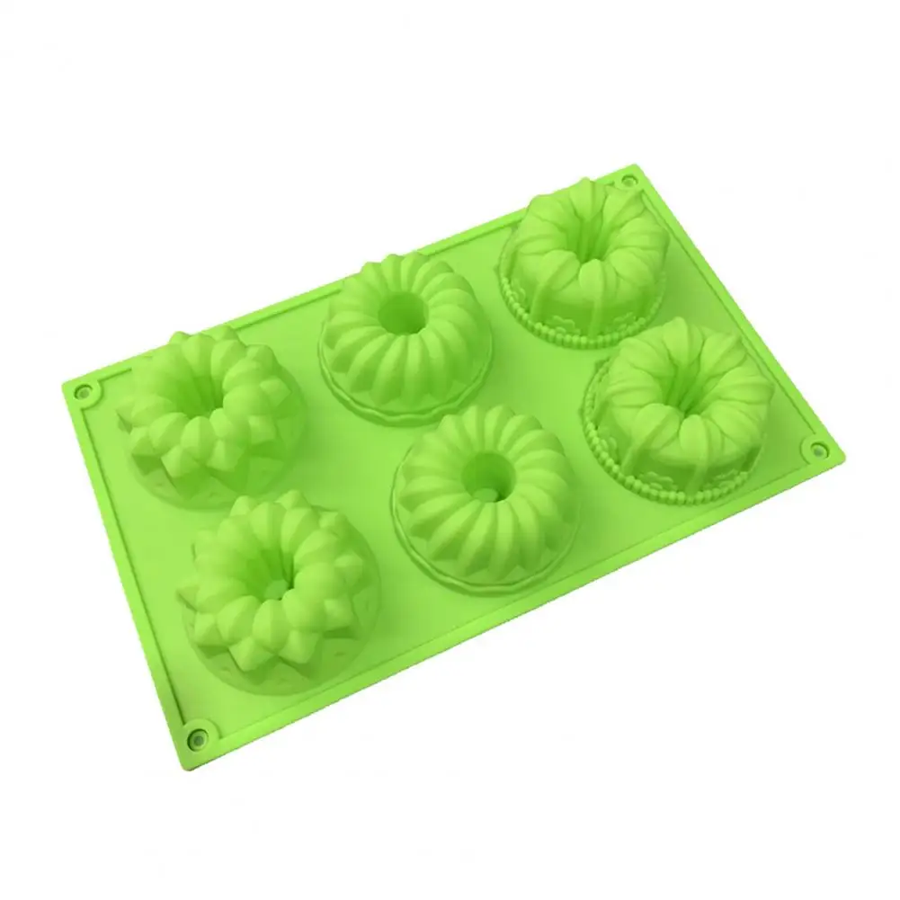 

Silicone Donut Mold Non-stick Silicone Donut Bundt Cake Pan Set 6-cavity Baking Mold for Cupcake for Brownie for Cornbread