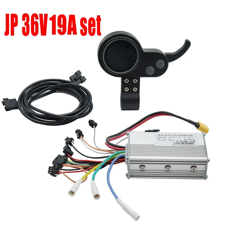 

A51Q-36V 19A Controller Hall No Hall Motor JP LCD Display Electric Scooter Power Throttle Switch Universal Accessories Parts Kit