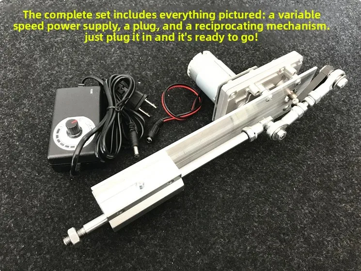 Reciprocating Cycle Linear Motor DC12V/24V Gear Adjustable Telescopic Motor DIY Motor With Speed Controller Stroke 3-15CM