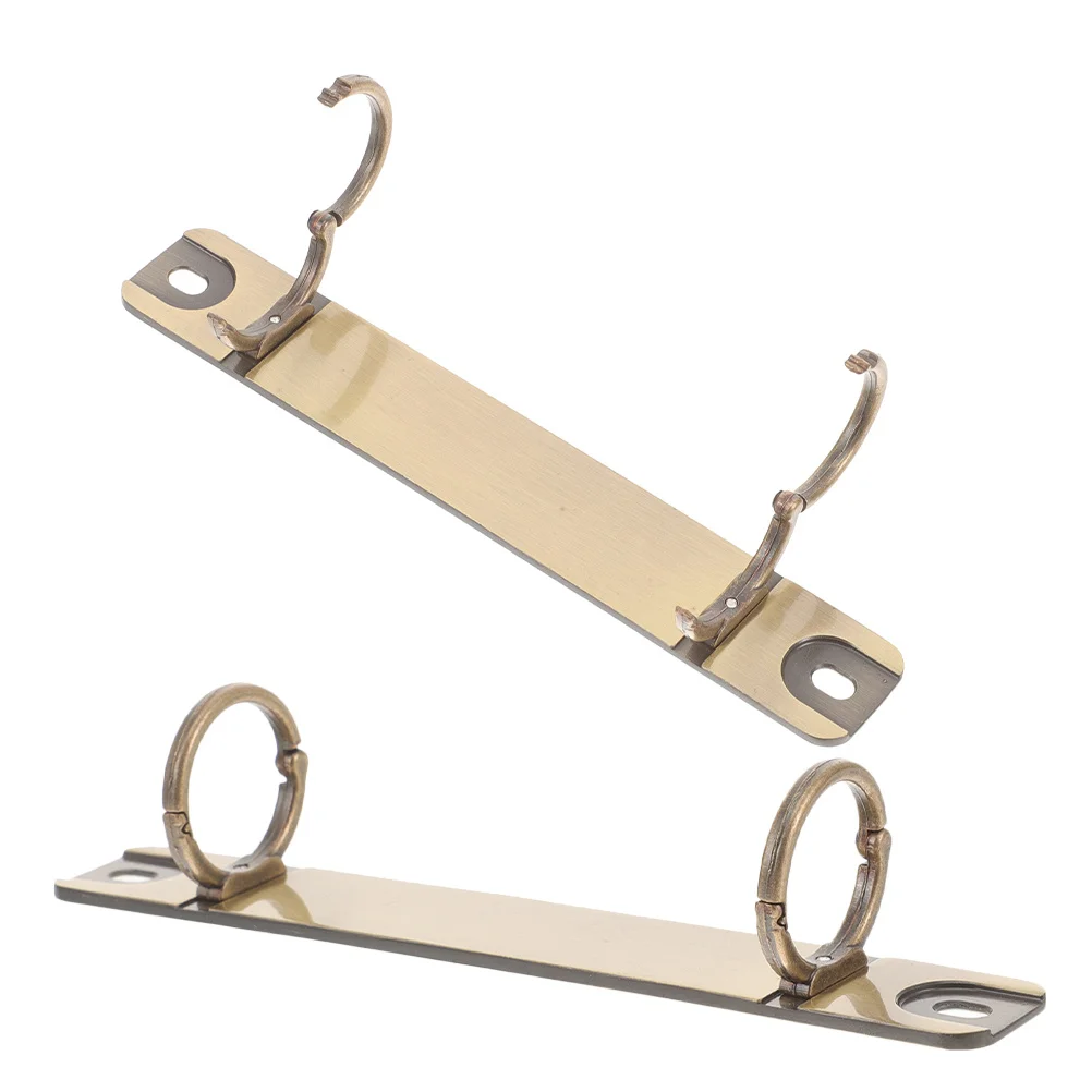 2Pcs Universal Loose Leaf Binder Spine Rings Metal Binding Clips Detachable 2 Hole Replacement Organizer Universal Spines Rings