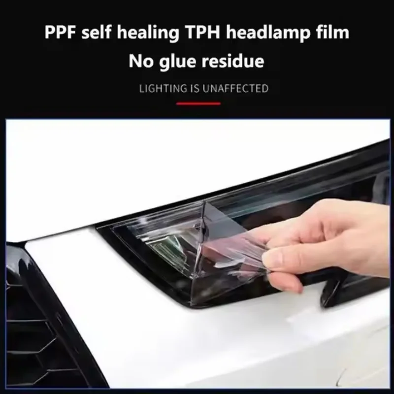 1M/2M/3M Car Headlight & Taillight & Fog Light Lamp Smoke Black PU PPF Protective Film For Auto Styling Decorate Accessories