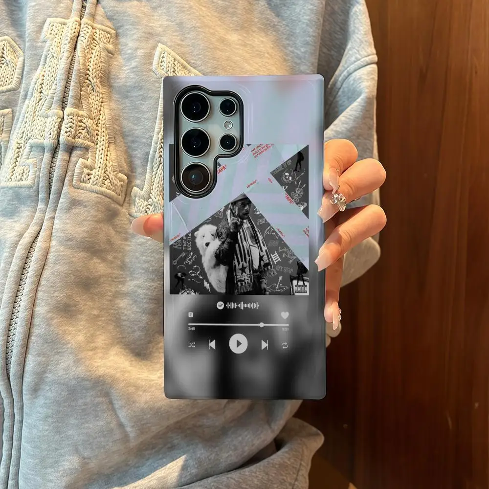 L-Lil Uzi V-Vert جراب هاتف لهاتف سامسونج S25 فيلم شل فاخر GalaxyS24Ultra 23plus S22 21 A56 36 26 16 غطاء طبقة مزدوجة #2