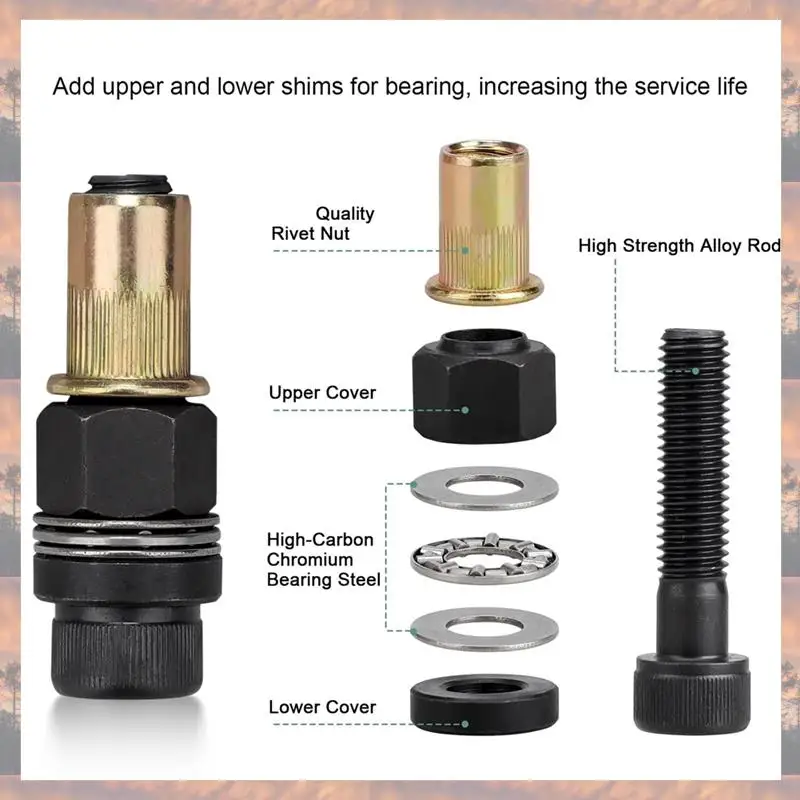

2025 Trend Rivet Nut Tool Set M3-M10 For Manual & Electric Drill Operations, Ideal For Mounting & Repairs