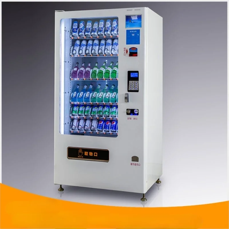 

Торговый автомат для напитков и закусок на продажу Высококачественный широко используемый торговый автомат для напитков с монетами