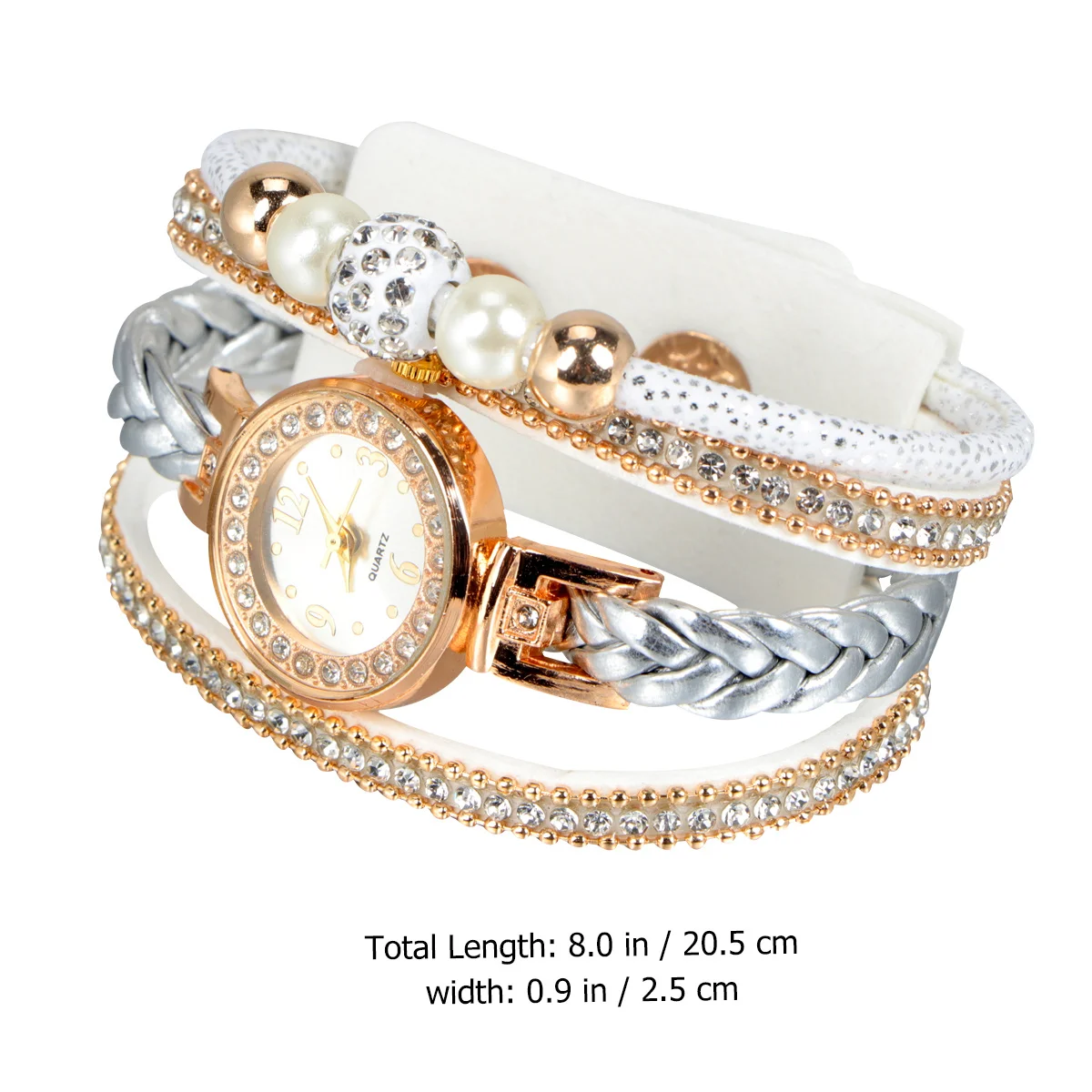 

Women Watch Braided Creative Wrist Decoration Wrist Chain Fashion Quartz Watch For Ladies Pink Creative Wristwatch Accessory