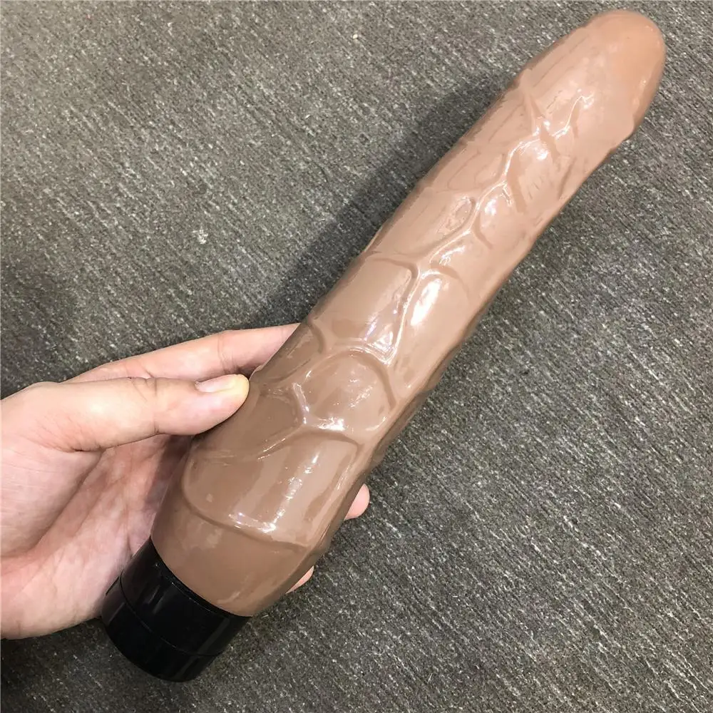 9.8 inch 250mm real skin feeling big zise dildo multi speed vibrating dick , real gan penis , big cock sex toy dildo vibrator