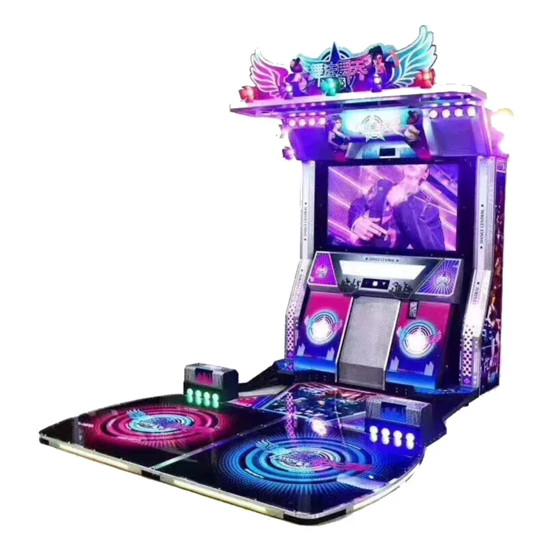 Amusement park coin operated arcade games machine music dacing simulator game machine for 2 players