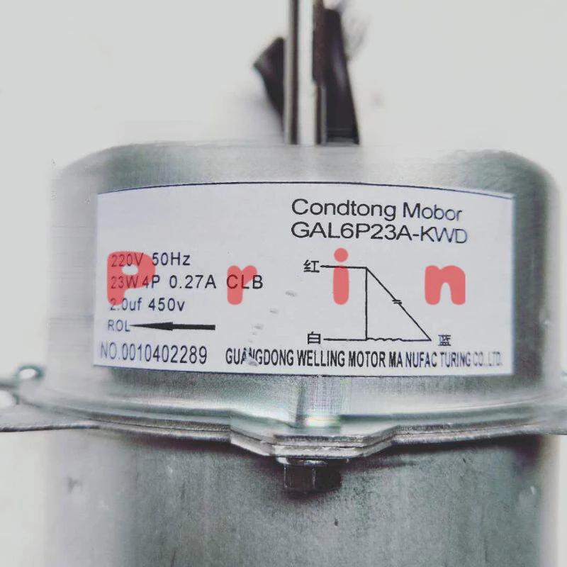 

Новый внешний вентиляторный двигатель для кондиционеров Galanz (23W-26W, 6P) 6P26A-KWD/6P23A-KWD