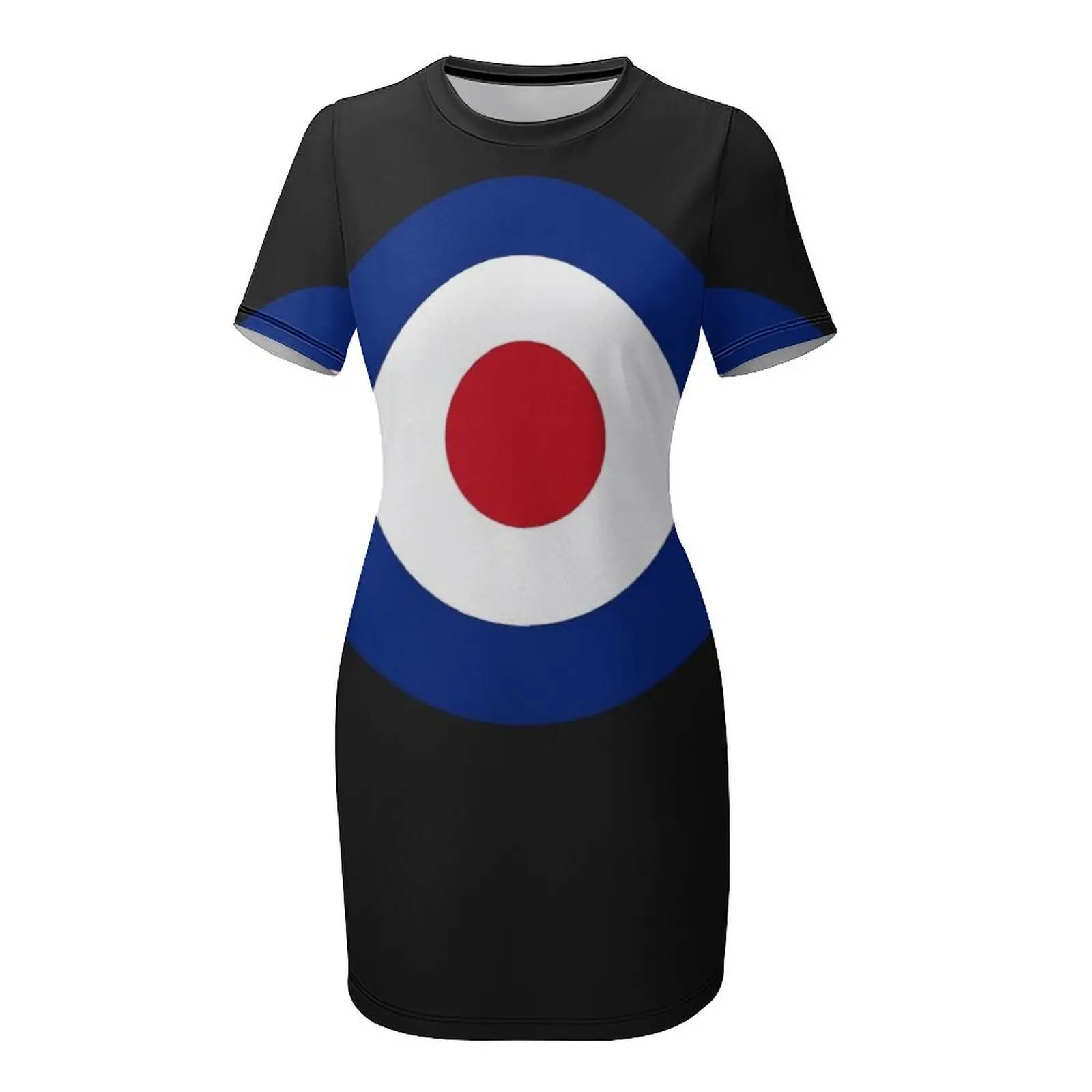 Mod ラウンドルクラシック tシャツ半袖ドレスウエディング服女性ドレス夏の婦人服ドレス女性のための 2025 ドレス