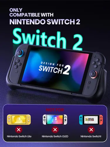 Imagen 2 del producto NEWDERY-Paquete de batería para Nintendo Switch 2, estación de batería externa, cargador portátil de respaldo de 10000mAh, soporte ajustable