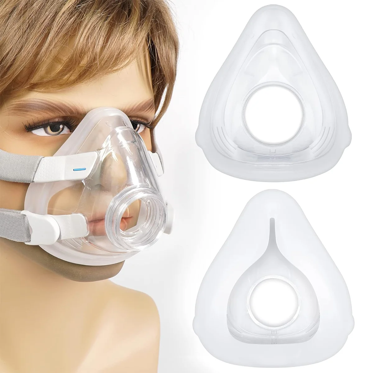 2 Packs. Airfit F20 Masks Full Face Replacement Cushion, Covers Nose & Mouth, Compatible with Original F20 Frame, Seal, Sleep